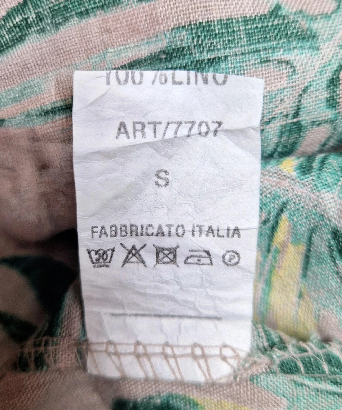 Vestido de verão de linho Made in Italy Tamanho S – photo 6